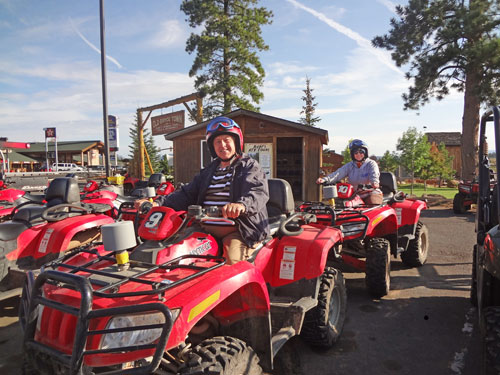 Lee Duquette ready for the ATV tour